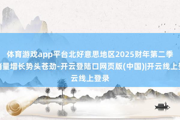 体育游戏app平台北好意思地区2025财年第二季度销量增长势头苍劲-开云登陆口网页版(中国)|开云线上登录